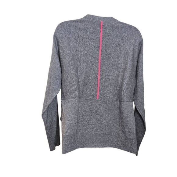 T Alexander Wang Sweater Jumper Size Small Wool Cropped Front Gray Pink - Picture 6 of 7